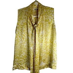 CAbi Silk Style 801 Moonbeam Blouse‎ Size Small